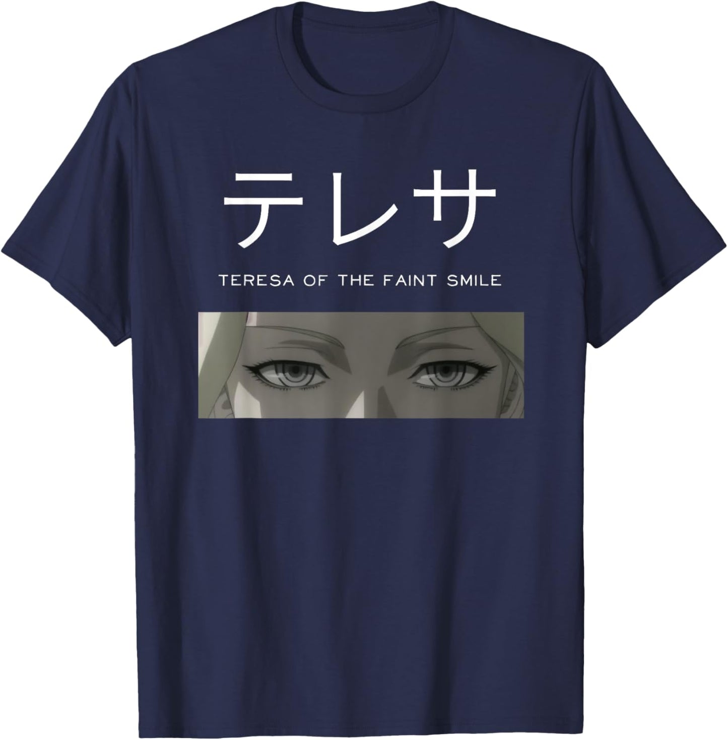 Teresa Faint Smile Clare Claymore Anime Manga Dark Fantasy T-Shirt - T-Shirt | Navy