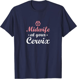 Midwife Thank You - Doula Midwifery Midwife T-Shirt - T-Shirt | Navy