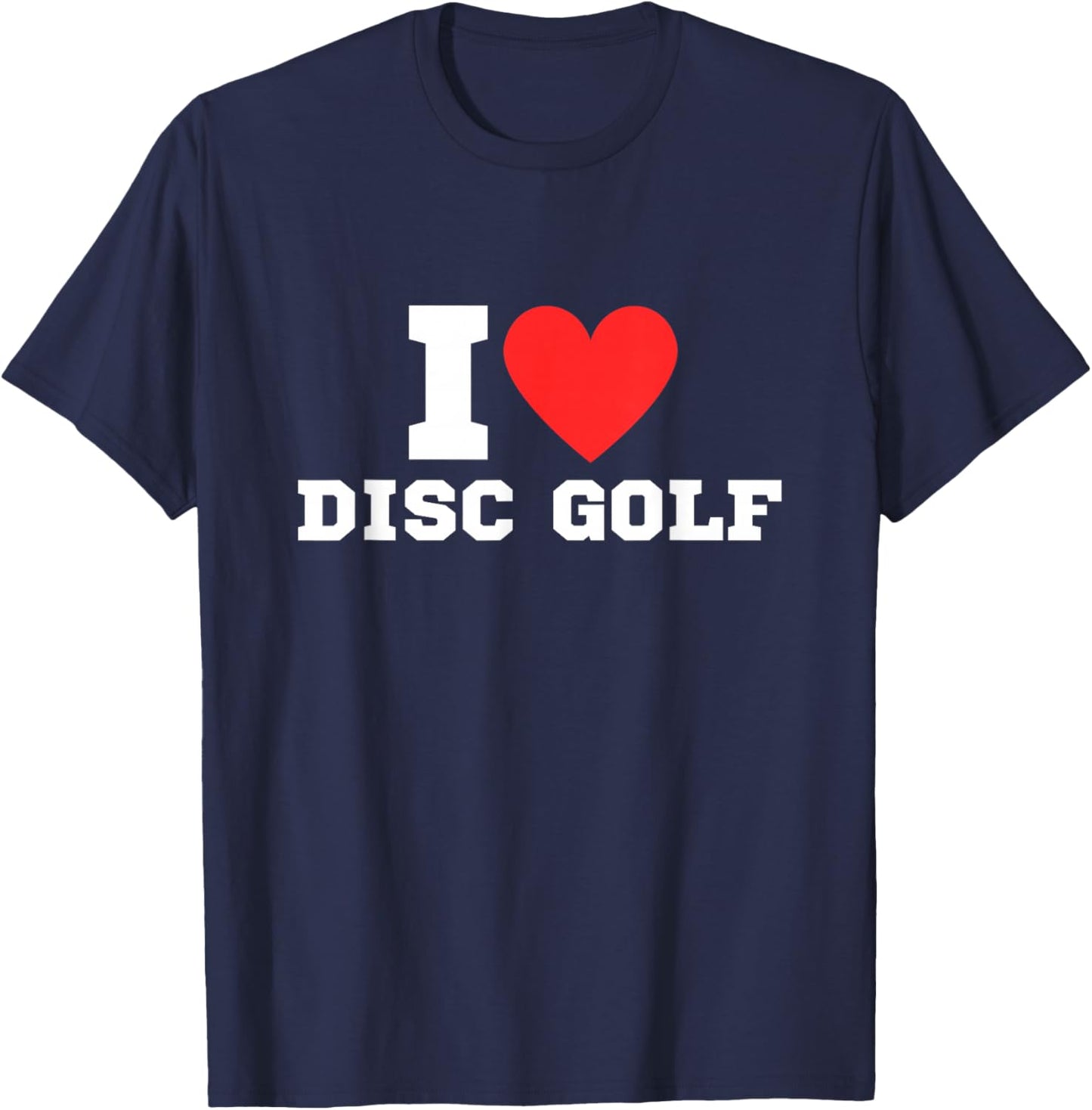 I love disc golf | Disc golf | Frisbee T-Shirt - T-Shirt | Navy