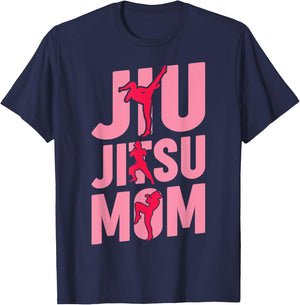 Martial Art Jiu Jitsu Mom Sport T-Shirt - T-Shirt | Navy