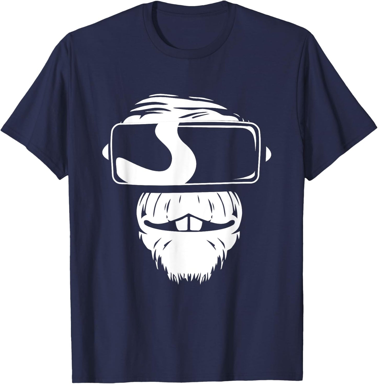 Monkey VR Gamer Virtual Reality Gaming HMD Esports Player T-Shirt - T-Shirt | Navy