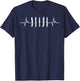 Funny Knife Gift Women Knives Collectors Makers EKG T-Shirt - T-Shirt | Navy