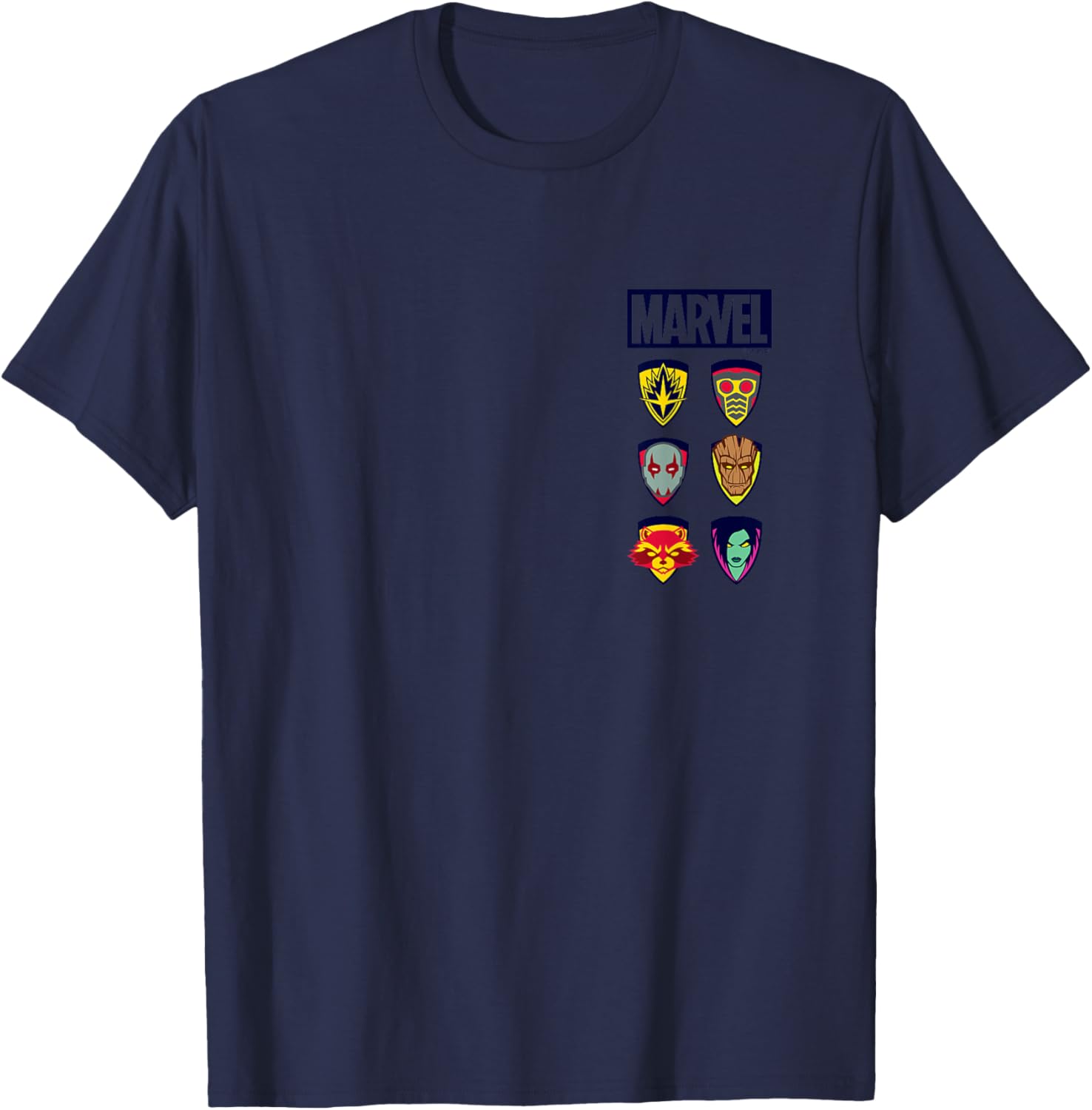 Guardians of The Galaxy - Stacked Icons T-Shirt - T-Shirt | Navy