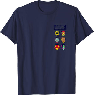 Guardians of The Galaxy - Stacked Icons T-Shirt - T-Shirt | Navy
