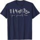 Inspirational Give Yourself Time Butterfly Motivational - Black, -Adults, Classic Fit, Short Sleeve, , S T-Shirt - T-Shirt | Navy