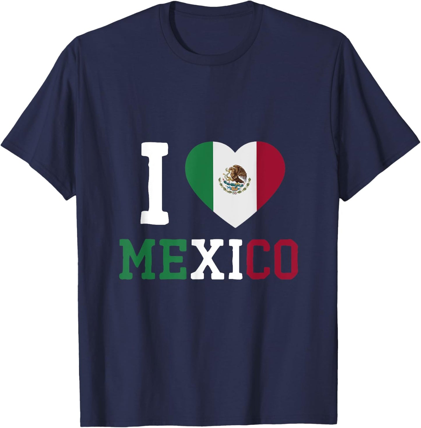 I Love Mexico T-Shirt - T-Shirt | Navy