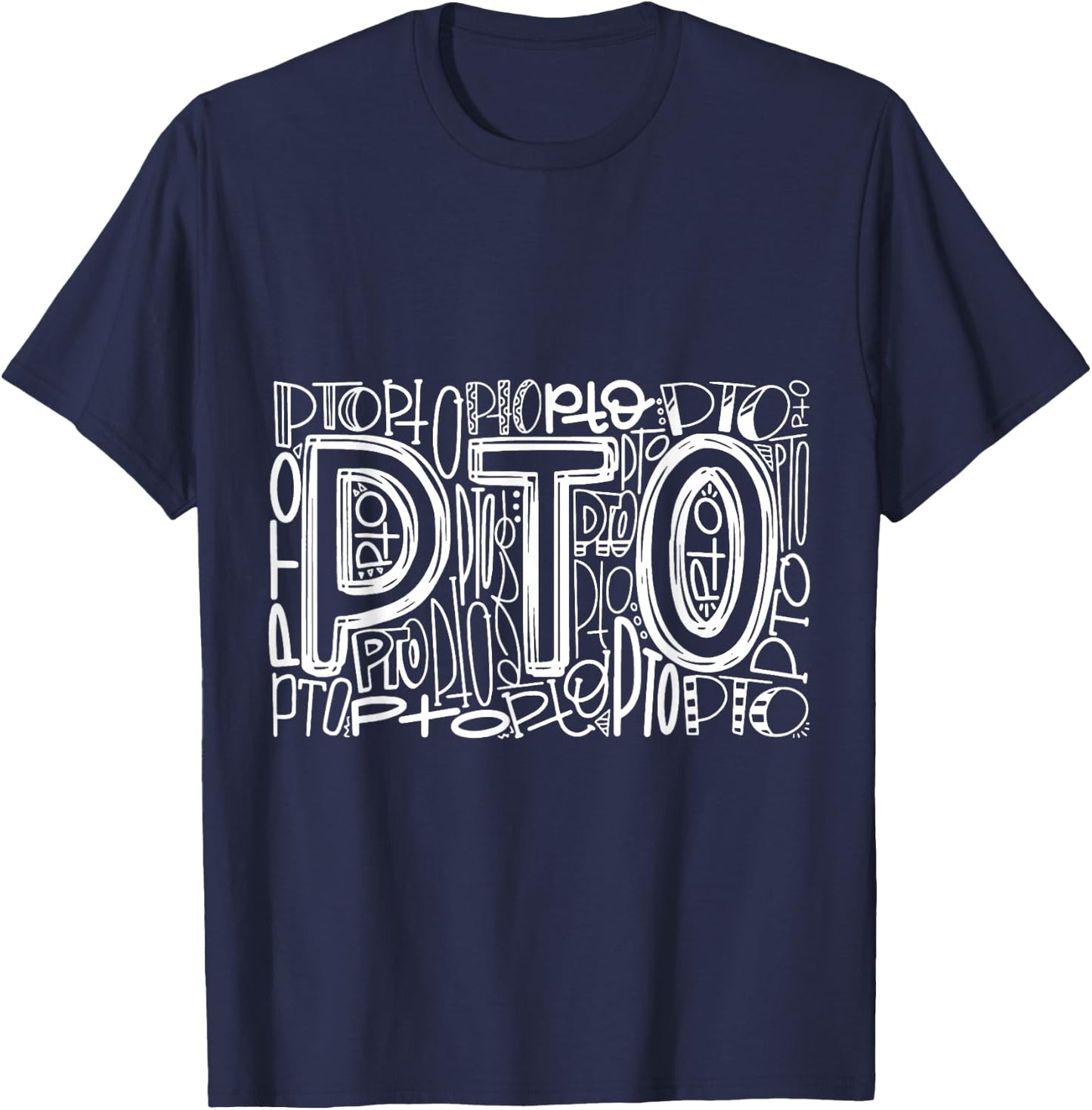 Typography Designs PTO Nurse 2021 T-Shirt - T-Shirt | Navy