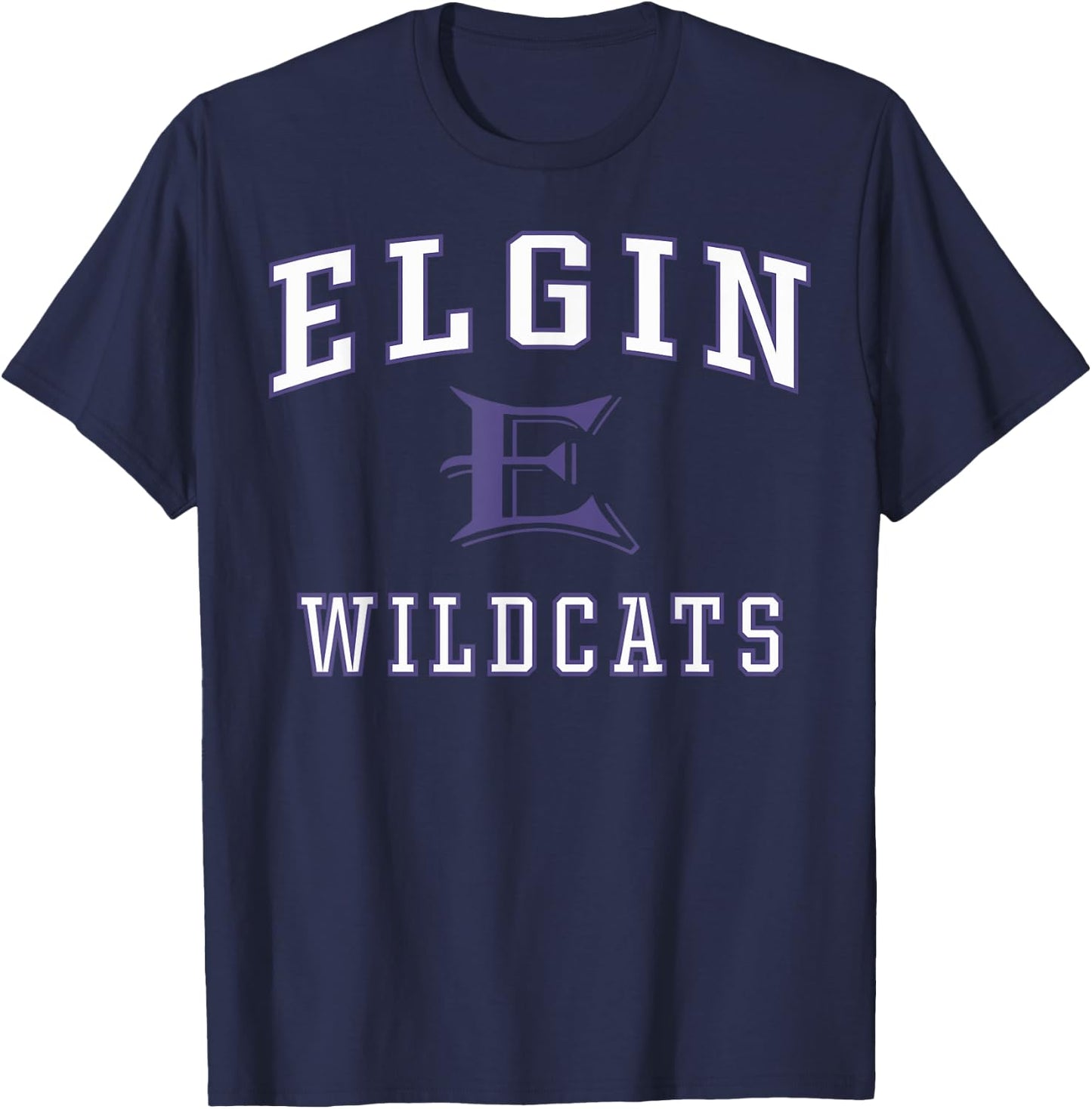 Elgin High School Wildcats C1 T-Shirt - T-Shirt | Navy