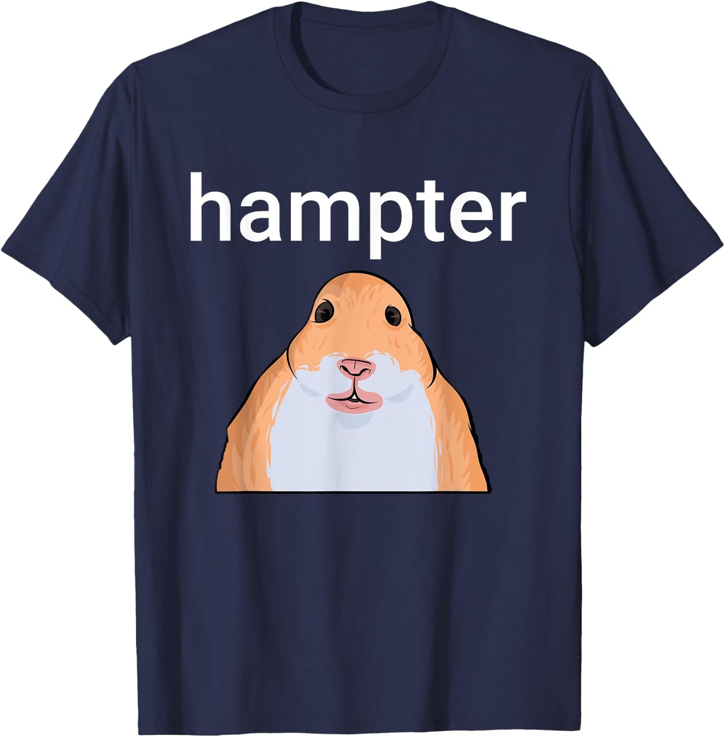 Hampter Funny Hamster Dank Meme T-Shirt - T-Shirt | Navy
