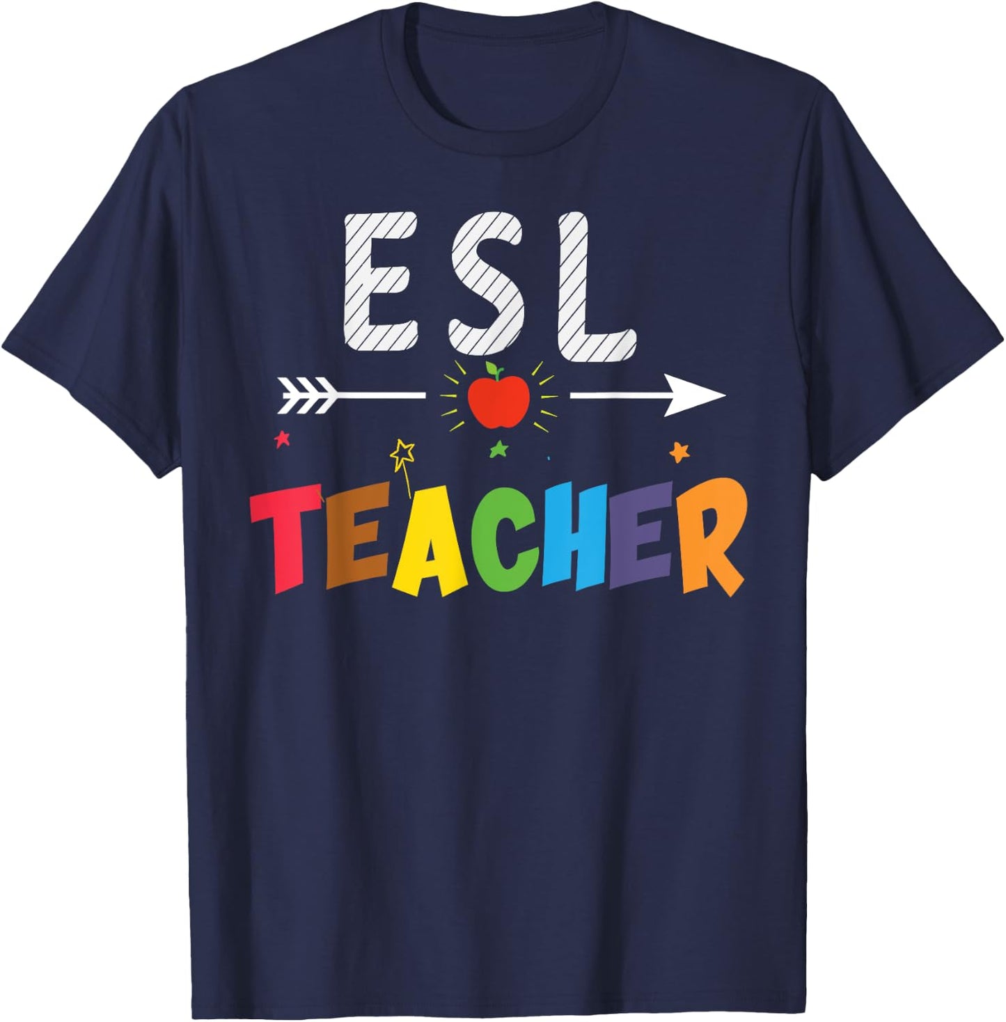 ESL Teachers and Students Gift T-Shirt - T-Shirt | Navy