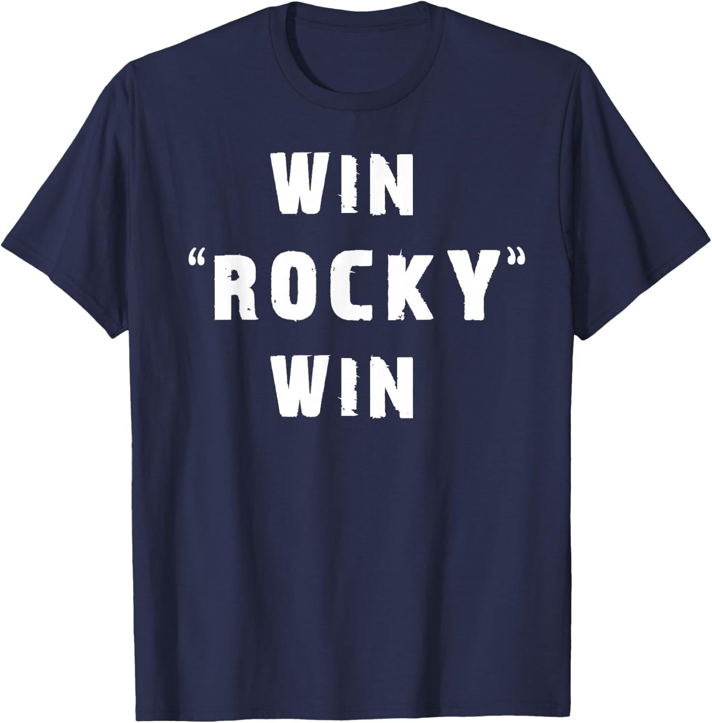 Win Rocky Win T-Shirt - T-Shirt | Navy