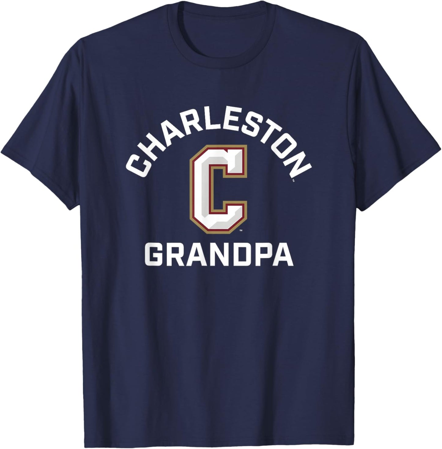 College of Charleston Cougars Arched Grandpa T-Shirt - T-Shirt | Navy