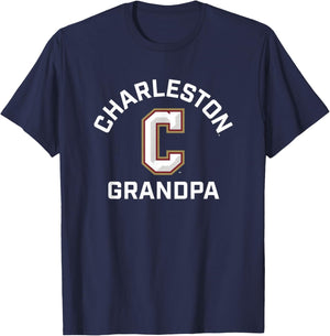 College of Charleston Cougars Arched Grandpa T-Shirt - T-Shirt | Navy