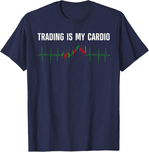 Stock Trading Art Women Stock Market Stock Trader T-Shirt - T-Shirt | Navy