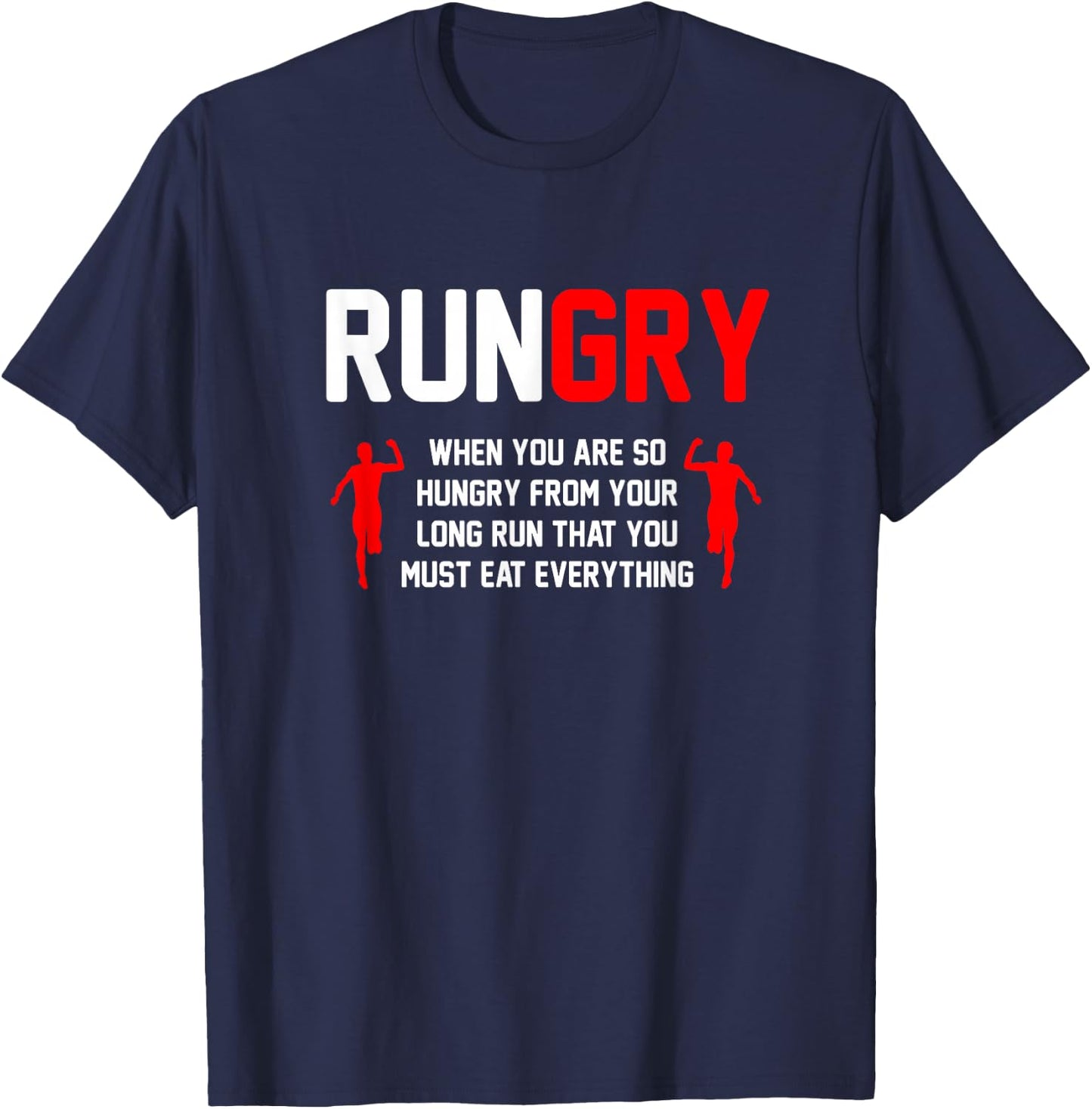 Cross Country Running Gifts & Accessories Adult Classic Fit Black XC Run Runner T-Shirt - T-Shirt | Navy