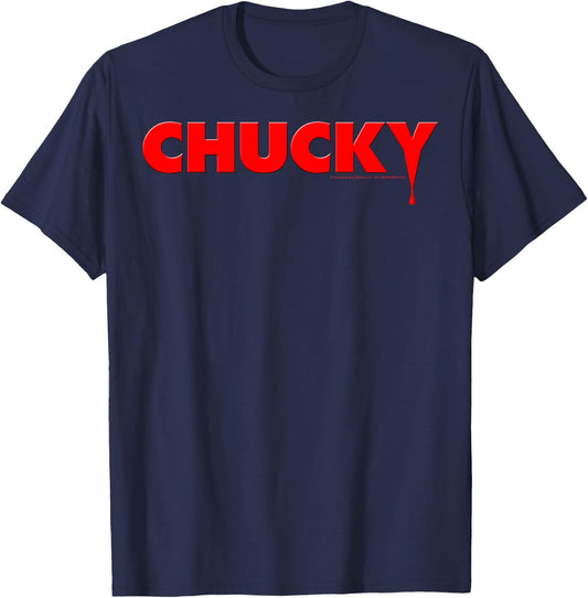 Child's Play Chucky Logo T-Shirt - T-Shirt | Navy