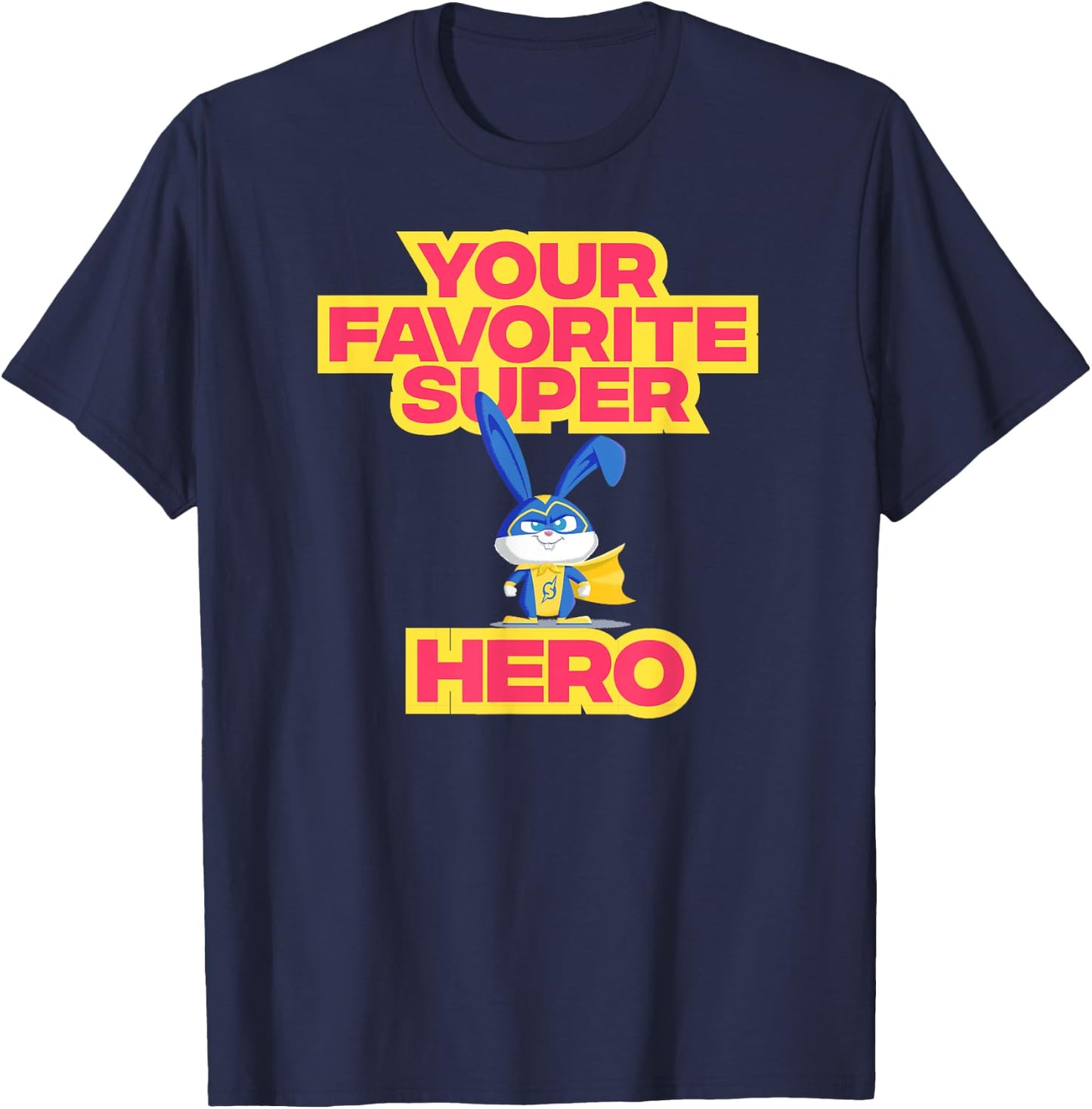 Pets 2 Snowball Your Favourite Superhero T-Shirt - T-Shirt | Navy