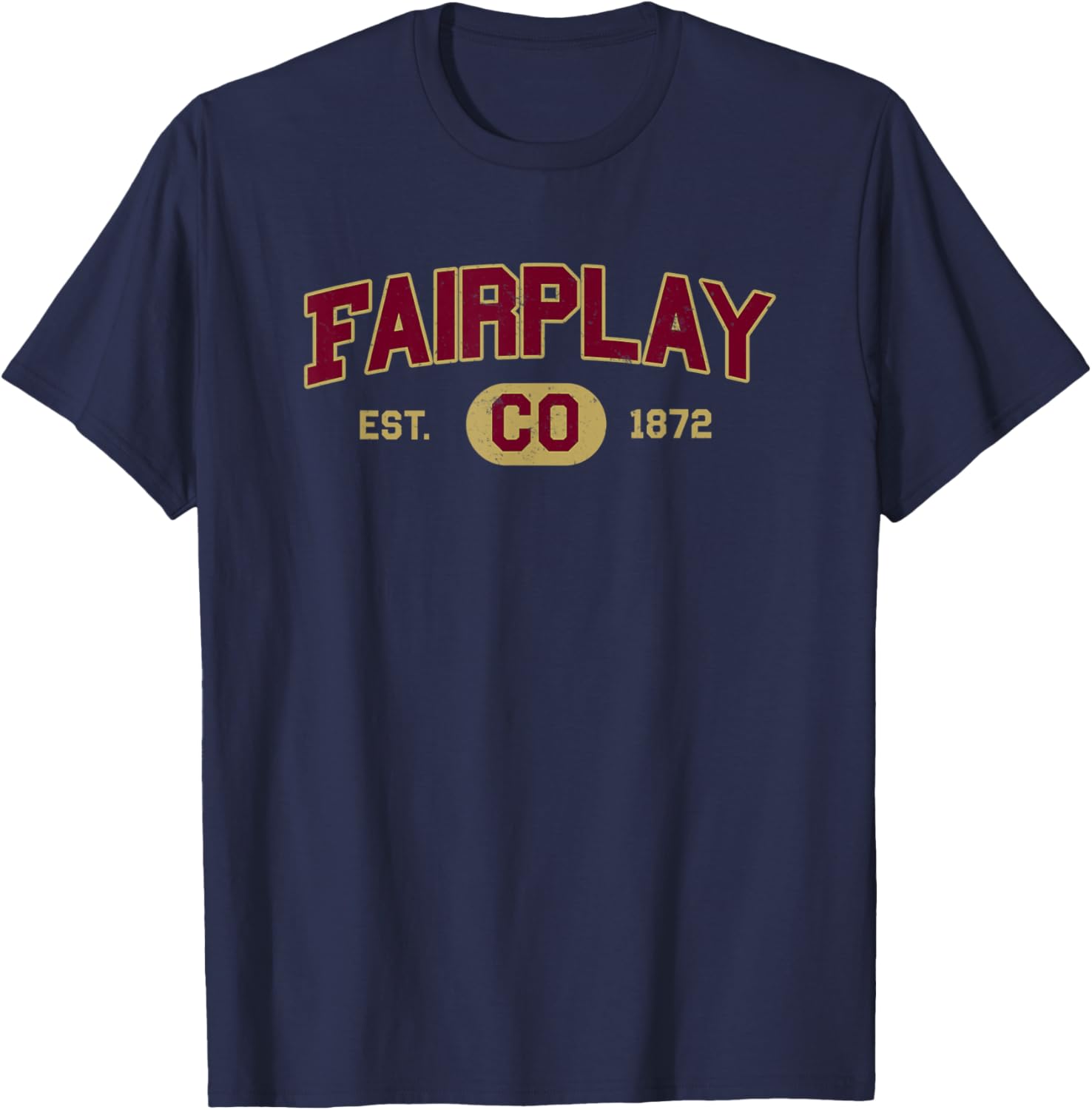 Fairplay Colorado Graphic Design Colorado T-Shirt - T-Shirt | Navy