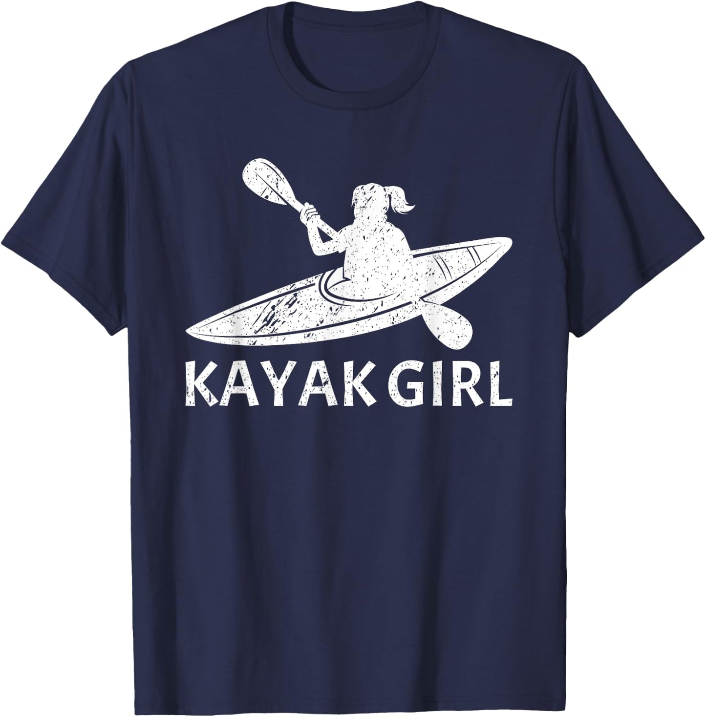 Cool Kayak Design Girls Kayaking Kayak Lover T-Shirt - T-Shirt | Navy