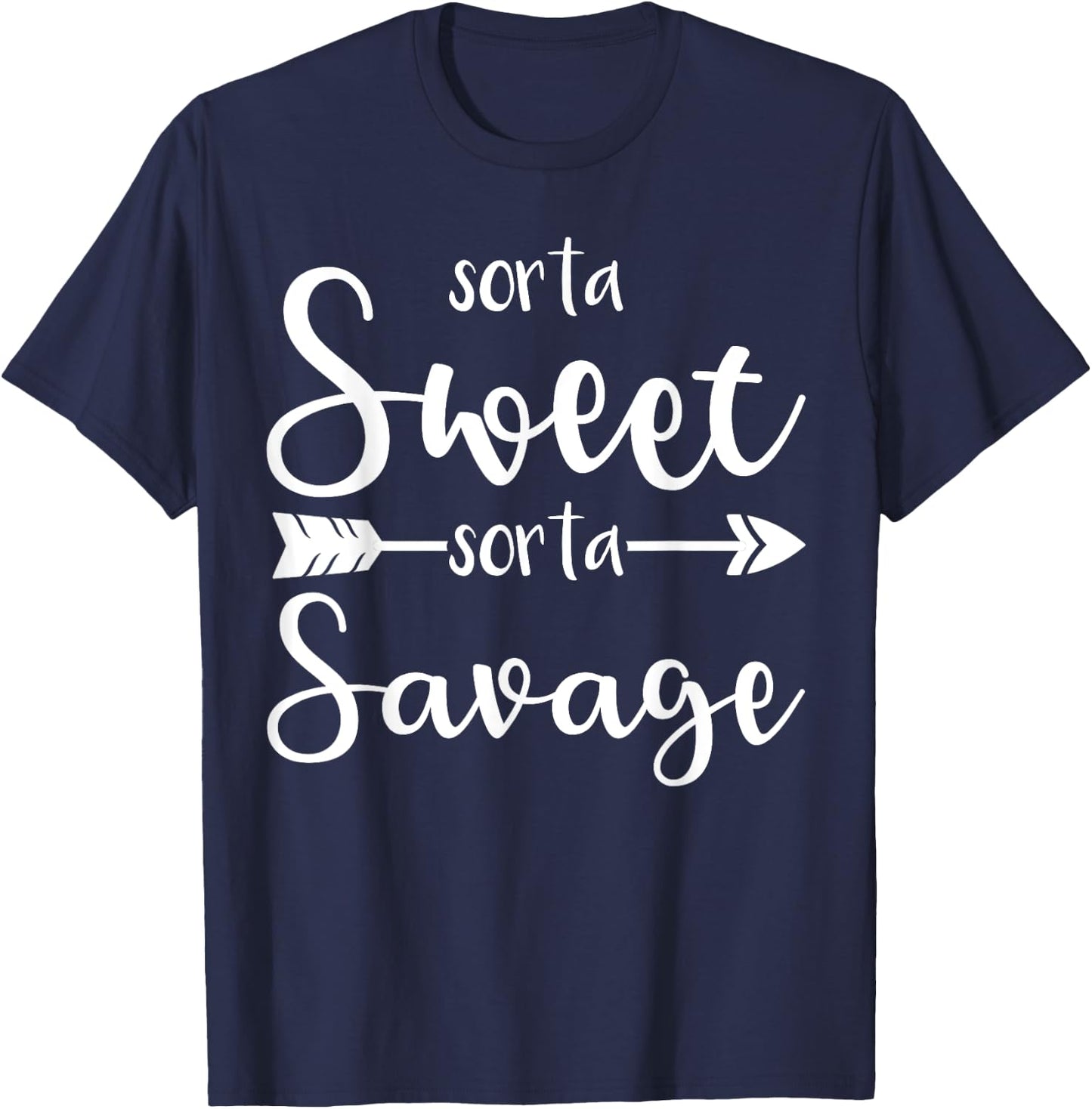 Sorta Sweet Sorta Savage T-Shirt - T-Shirt | Navy