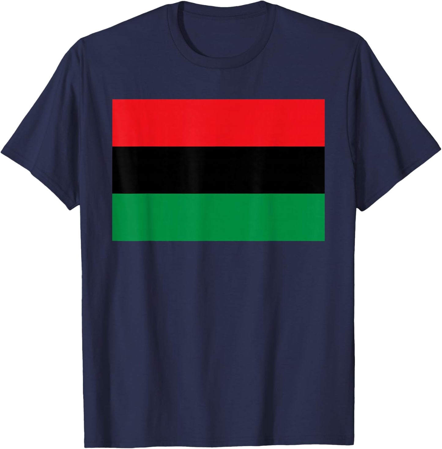 Pan African UNIA Flag Black Liberation Flag Afro-American Small T-Shirt - T-Shirt | Navy