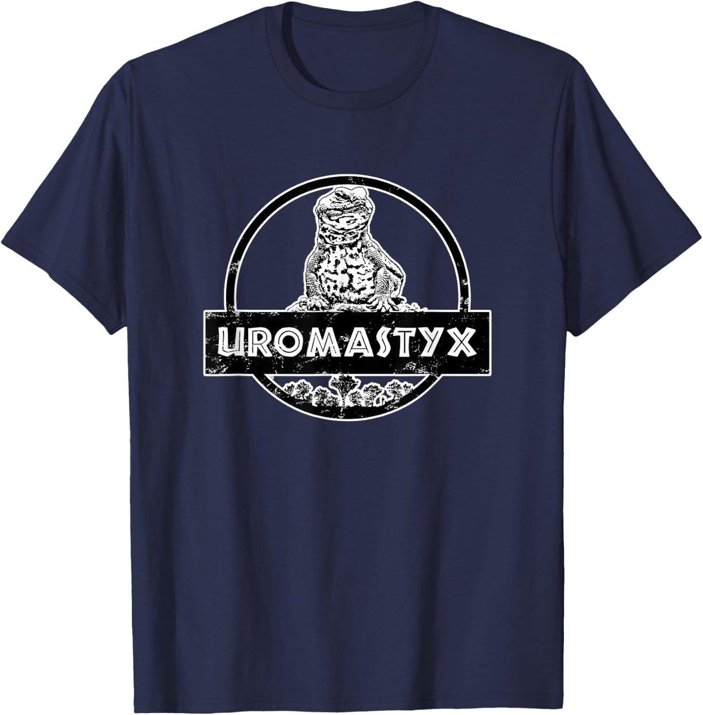 Uromastyx Juressic Funny Agama Desert Lizard T-Shirt - T-Shirt | Navy