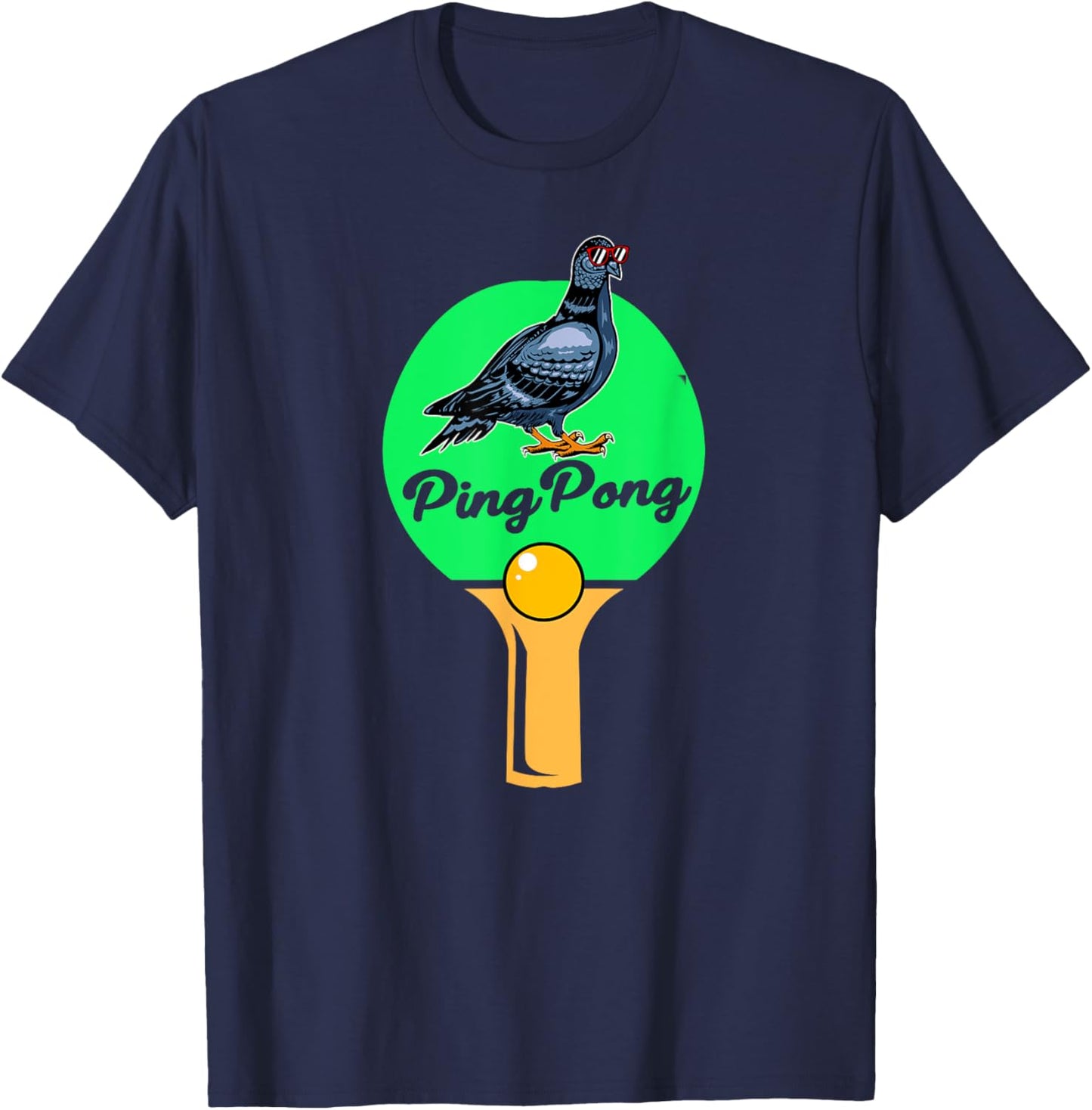 Pigeon Ping Pong T-Shirt - T-Shirt | Navy