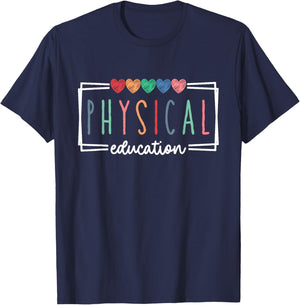 Physical Education PE Teacher Phys Ed Student Graduation T-Shirt - T-Shirt | Navy