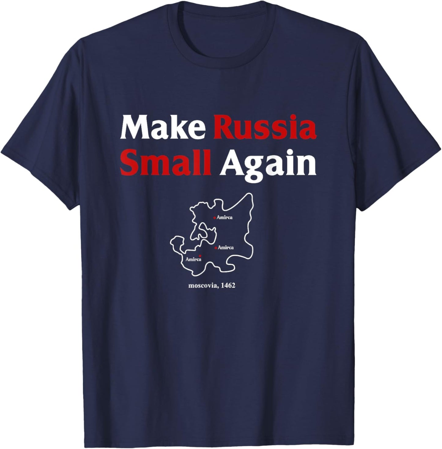 Funny Make Russia Small Again Shirt Make Russia Small Again T-Shirt - T-Shirt | Navy
