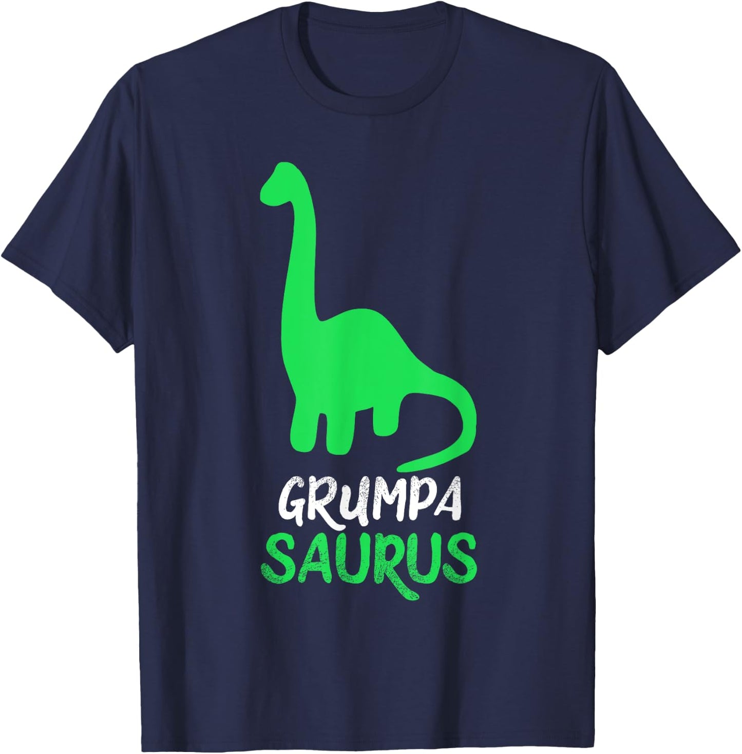 Grumpa-Saurus Funny Dino Dinosaur GrumpaSaurus T-Shirt - T-Shirt | Navy