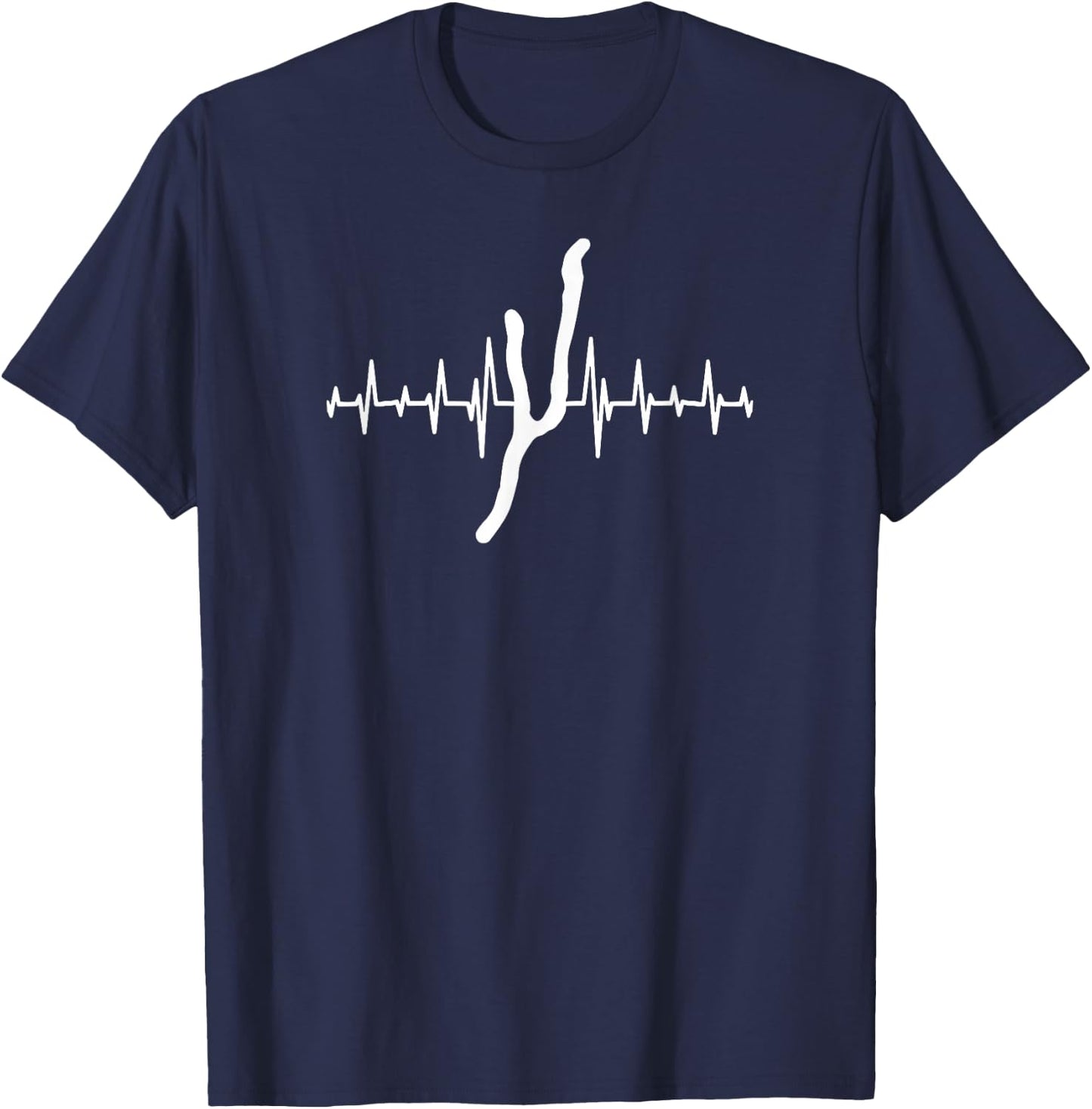 Heartbeat Keuka Lake - Finger Lakes Gifts - Lake Life T-Shirt - T-Shirt | Navy