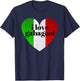Funny I Love Gabagool Italian Flag Coldcut Humor Slang Men T-Shirt - T-Shirt | Navy