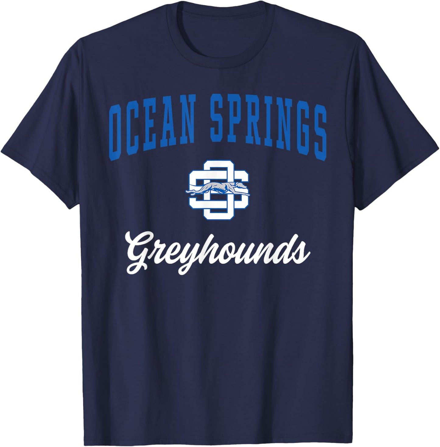 Ocean Springs High School Greyhounds C3 T-Shirt - T-Shirt | Navy