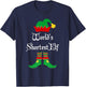 World's Shortest Elf Christmas Elf Shirt Gift T-Shirt - T-Shirt | Navy