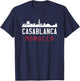 Casablanca Morocco , -Adult, Black, Small, Short Sleeve, , Classic Fit, Polyester 100% T-Shirt - T-Shirt | Navy