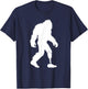 Bigfoot Leg Amputee Sasquatch Wearing Prosthetic Leg T-Shirt - T-Shirt | Navy