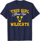 Valdosta Wildcats Logo This Girl Loves Her HS T-Shirt - T-Shirt | Navy