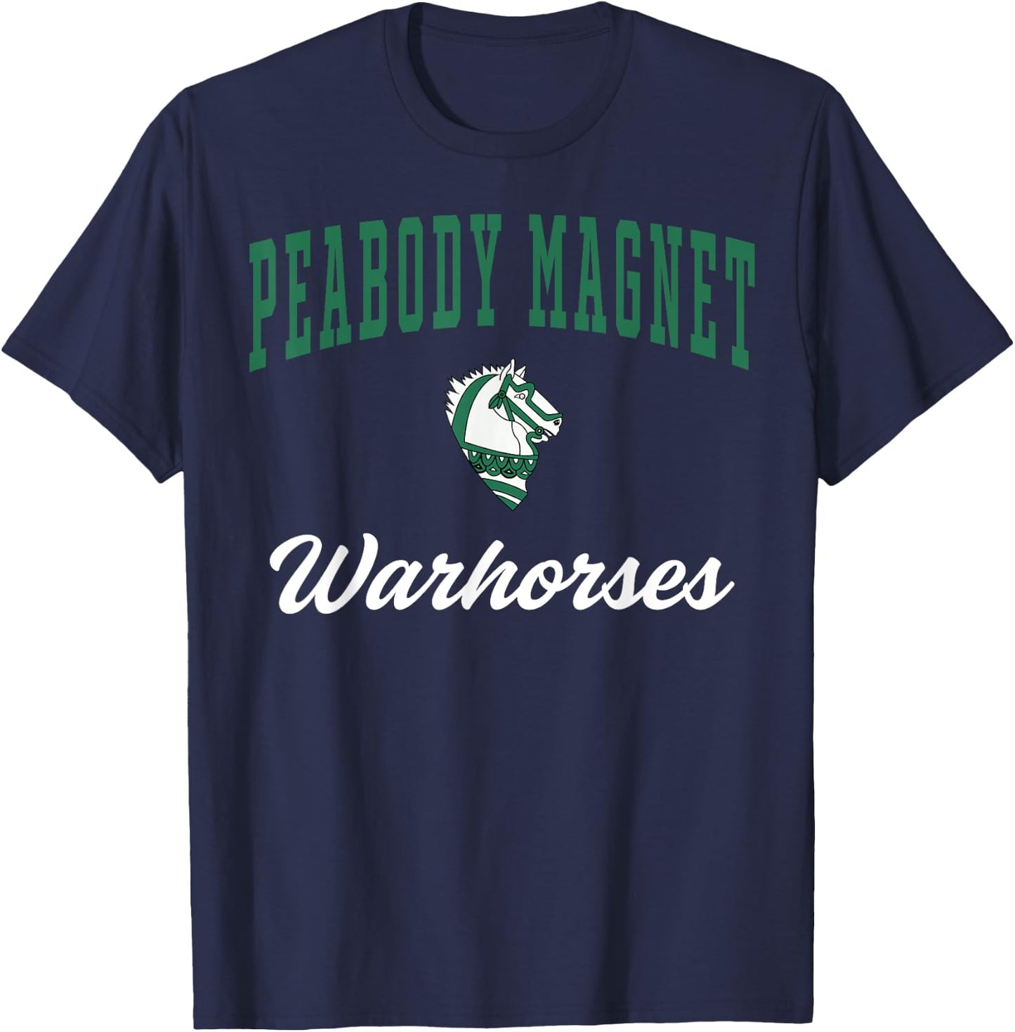 Peabody Magnet High School Warhorses C3 T-Shirt - T-Shirt | Navy
