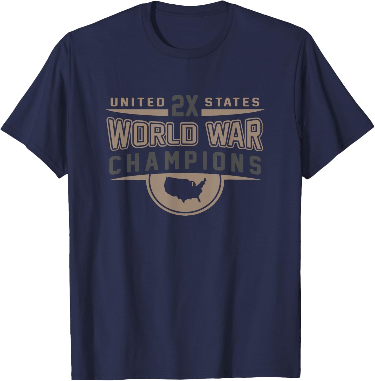 World War Champions Novelty Championship Winners USA T-Shirt - T-Shirt | Navy