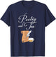 Funny Book Author Tea Lover Poetry And Tea T-Shirt - T-Shirt | Navy