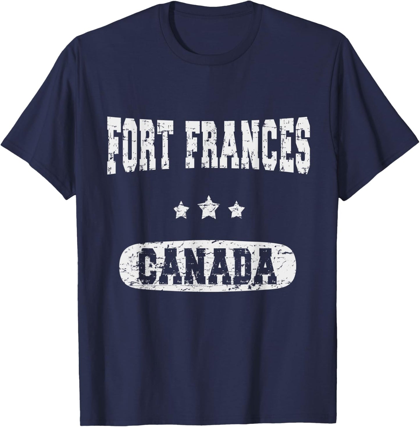 Vintage Fort Frances Canada T-Shirt - T-Shirt | Navy