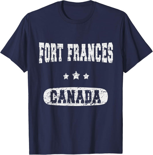 Vintage Fort Frances Canada T-Shirt - T-Shirt | Navy