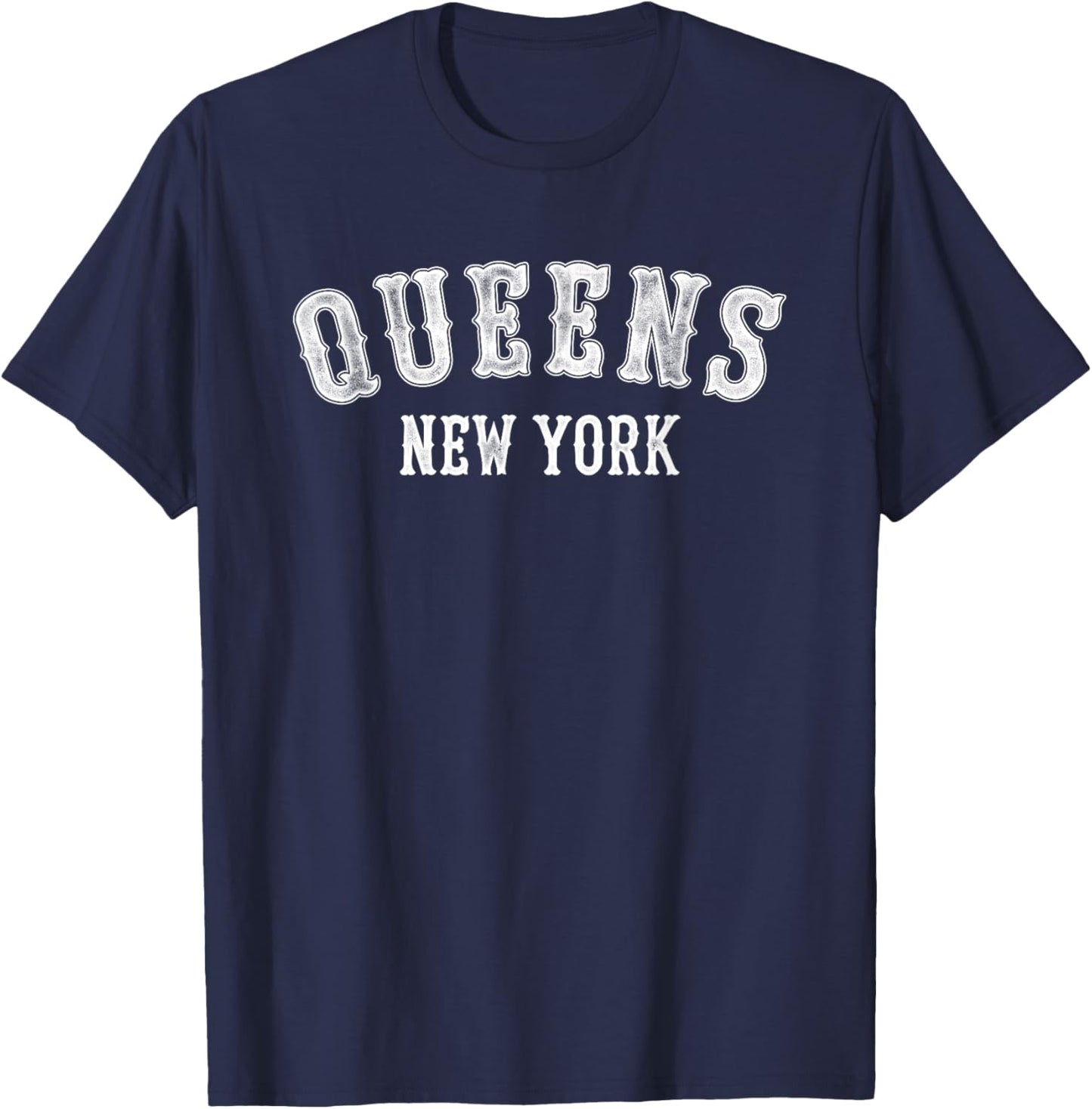 Queens New York Baseball T-Shirt - T-Shirt | Navy