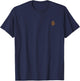 Bitcoin Satoshi Sats klein Symbol Logo dezent zurückhaltend T-Shirt - T-Shirt | Navy