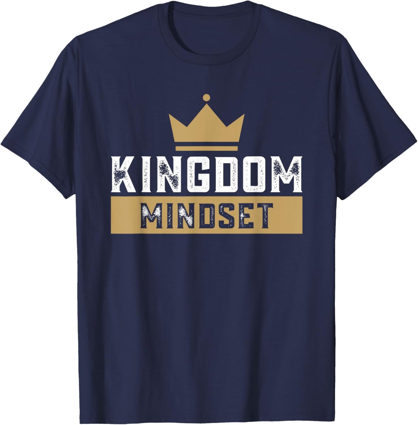 Kingdom Mindset See the Crowned King Jesus T-Shirt - T-Shirt | Navy