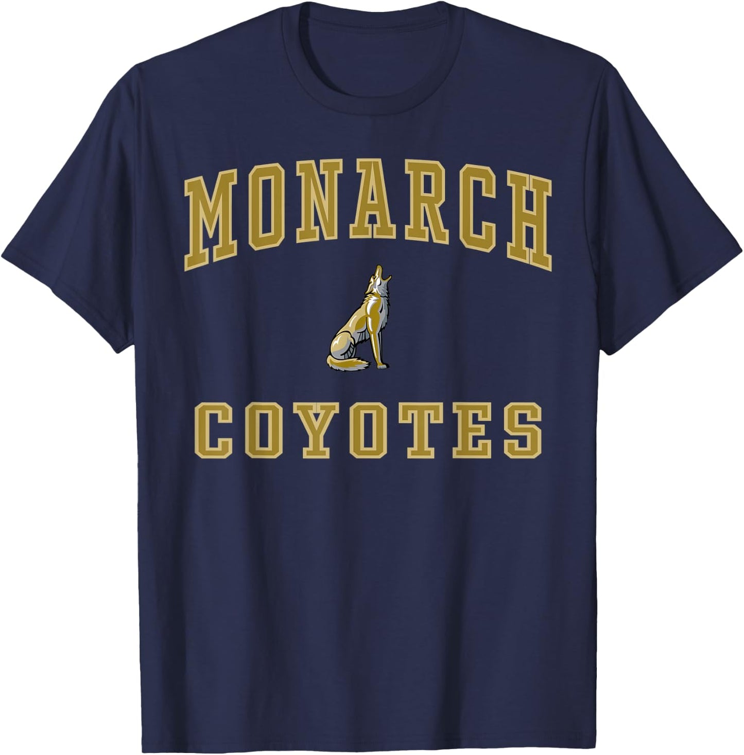 Monarch High School Coyotes C1 T-Shirt - T-Shirt | Navy