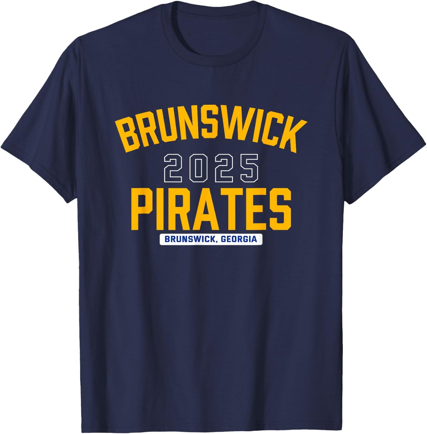 Brunswick Pirates Brunswick, Georgia 2025 T-Shirt - T-Shirt | Navy