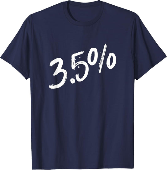3.5% - Three Point Five Percent - Peaceful Protests T-Shirt - T-Shirt | Navy