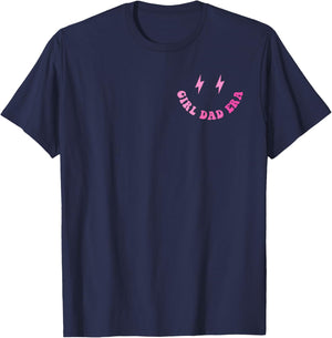 Funny In My Dad Girl Era Fathers Day 2 Sided T-Shirt - T-Shirt | Navy