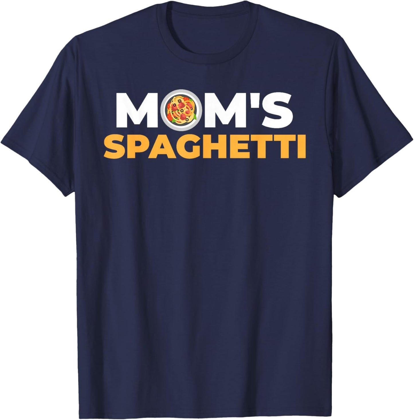 Mom's Spaghetti Noodle T-Shirt - T-Shirt | Navy